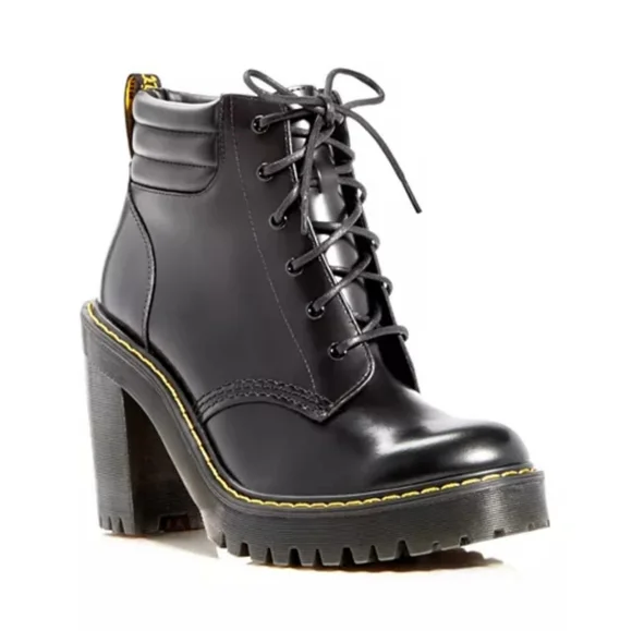 Dr. Martens PERSEPHONE Black Lace Up Boots - Picture 1 of 13